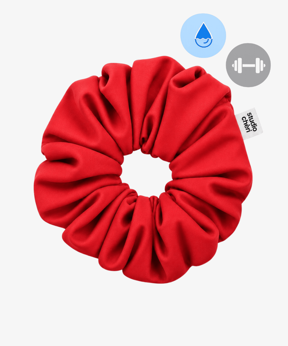 Swim & Sweat Scrunchie - Red - Rot - Studio Chéri