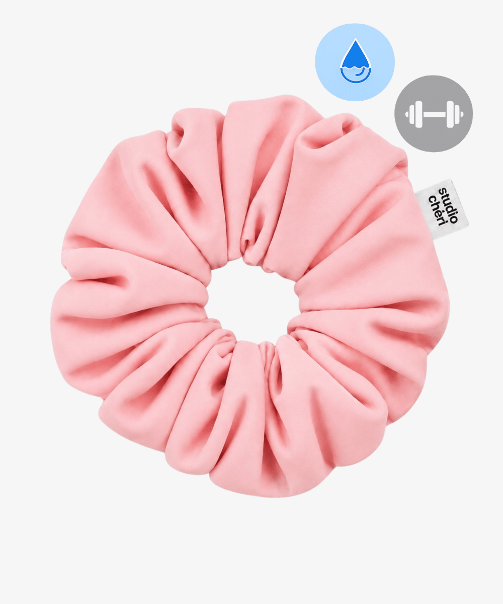 Swim & Sweat Scrunchie - Rose - Rosa - Studio Chéri