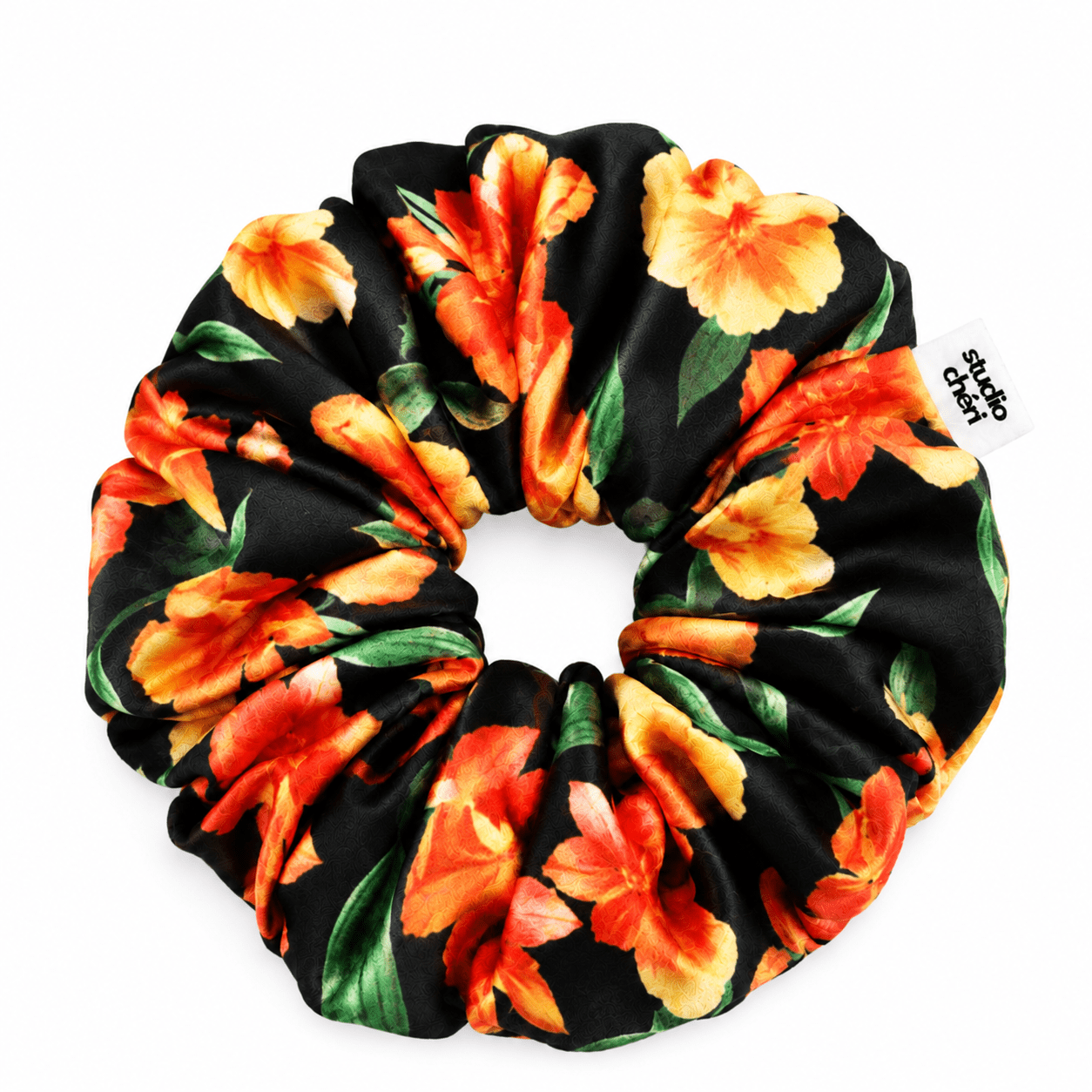 SWIM & SWEAT - Scrunchie | Sunflower - Gelb/Schwarz/Orange - Studio Chéri
