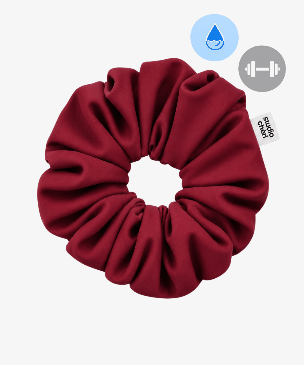 Swim & Sweat Scrunchie - Wine - Grün - Studio Chéri