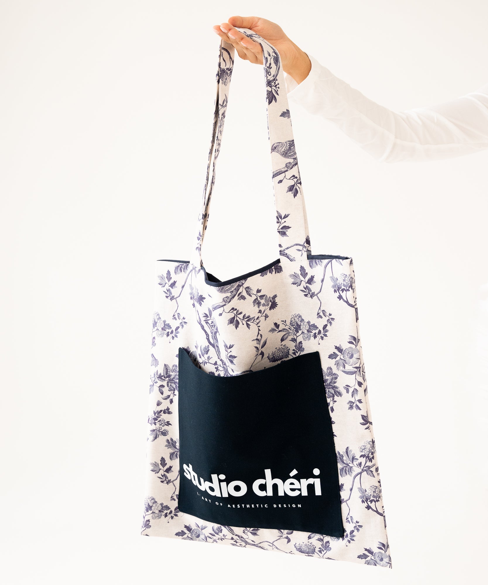 Tote Bag - Riviera Club - blau - Studio Chéri