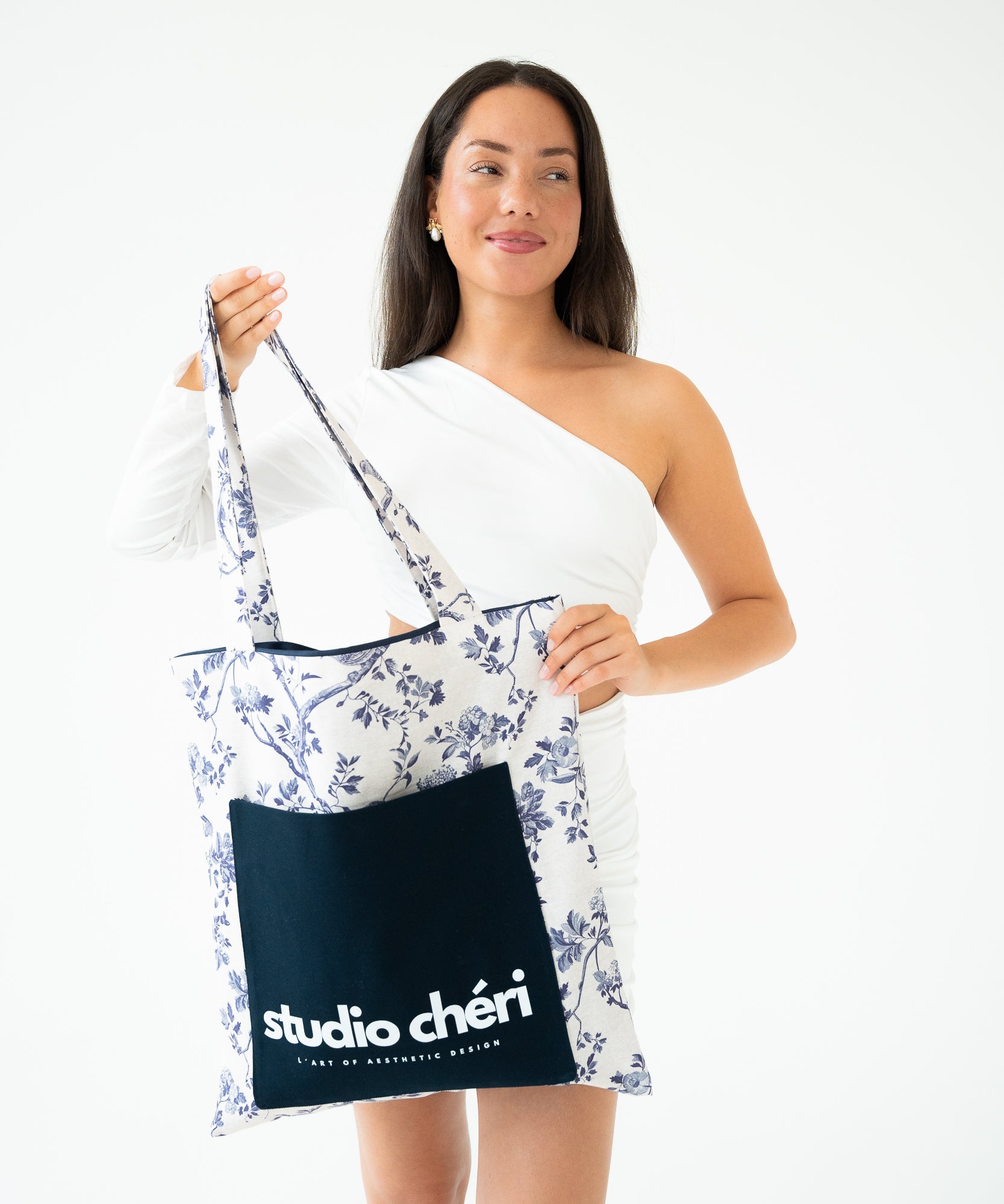 Tote Bag - Riviera Club - blau - Studio Chéri