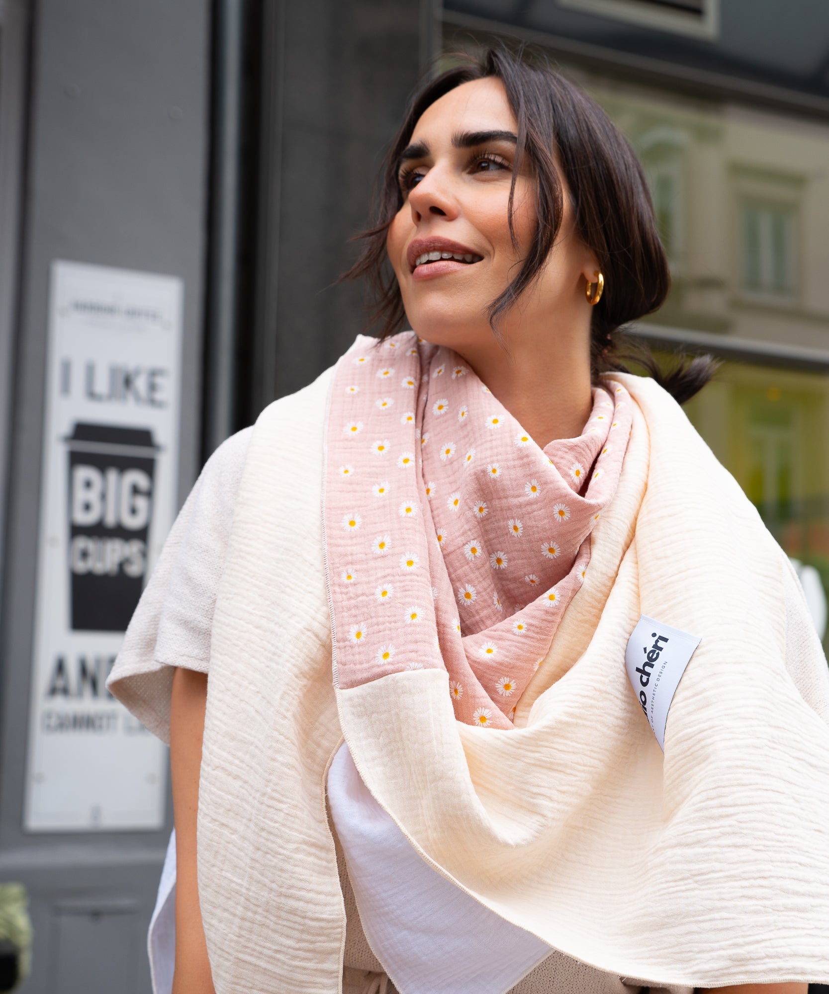 XXL Musselin Tuch | Limited - Rosa/Weiß/Gelb - Studio Chéri